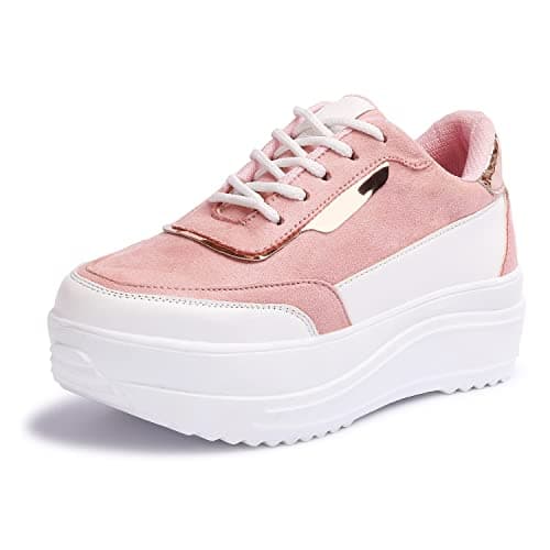 Vendoz Women White Pink White Sneakers - 37 EU