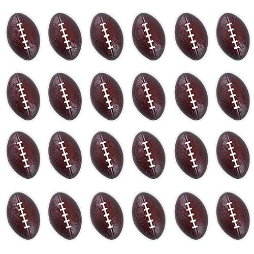 Super Z Outlet Mini Foam Sports Balls 24 Pack for Kids Adults Mini Baseball Football Basketball Soccer Stress Bulk Toy Game Party Decoration Small Relaxable Football