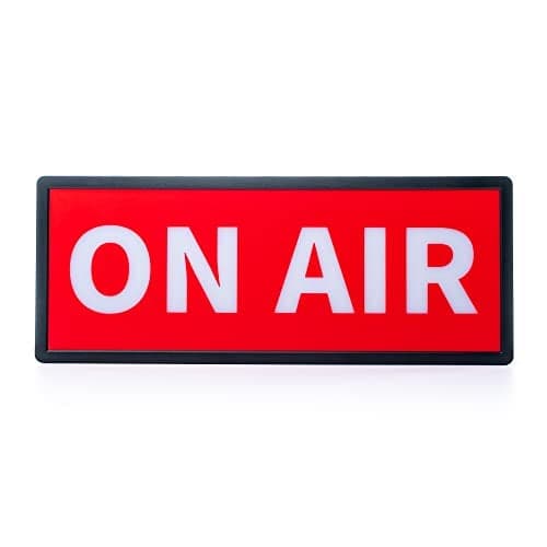 NPW On Air LED Retro Sign Light – Holiday Gift for Streamers & Home Office, Christmas Decor for YouTube/Podcast/Zoom Setup