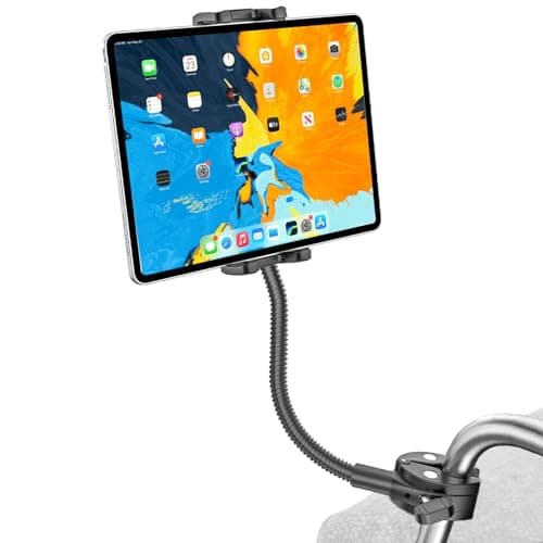 Wukanleng Tablet Holder for Wheelchair Arm Pro Version Long Arm Gooseneck Electric Wheelchair Tablet Mount Clamp for iPad Pro129 11 Air Mini Galaxy Tab iPhone 413 Device
