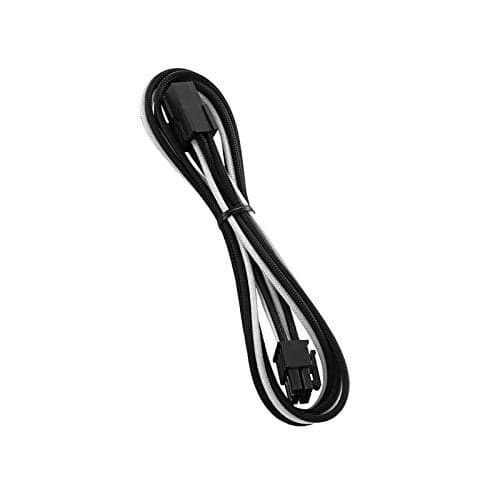 CableMod Classic ModFlex Sleeved 6-pin PCI-e Extension (Black + White, 45cm)