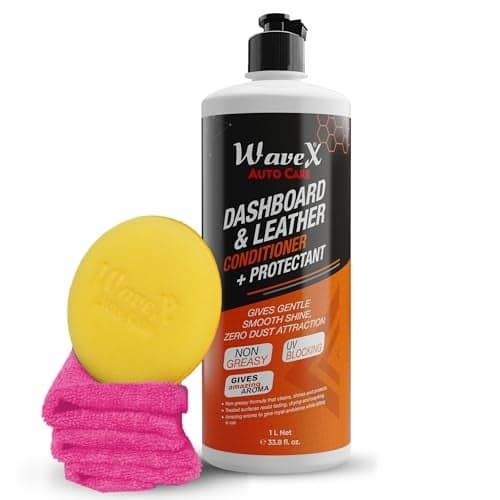 Wavex Dashboard Polish and Leather Conditioner + Protectant (1L) | Car Polish for Interior Plastic, Leather, Vinyl & Rubber | Protects, Shines & Conditions