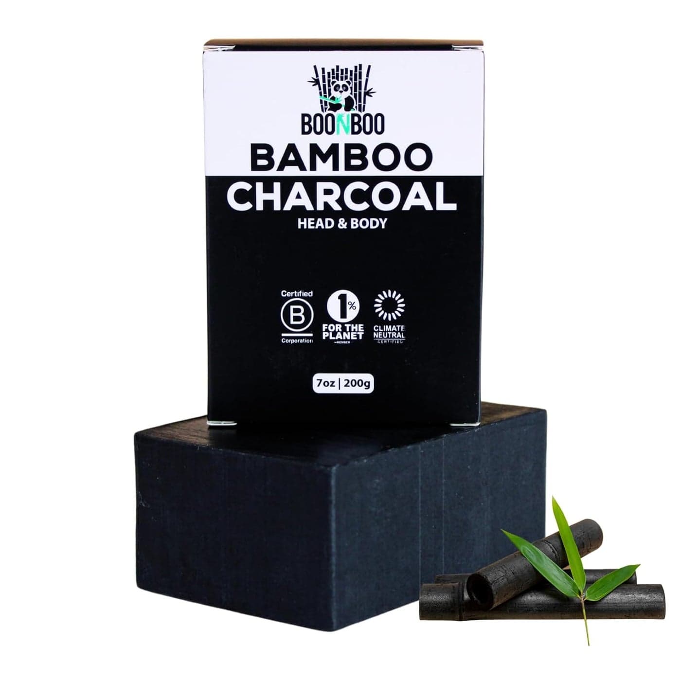 Bamboo Charcoal Body Soap | 7oz / 200g | African Black Bar