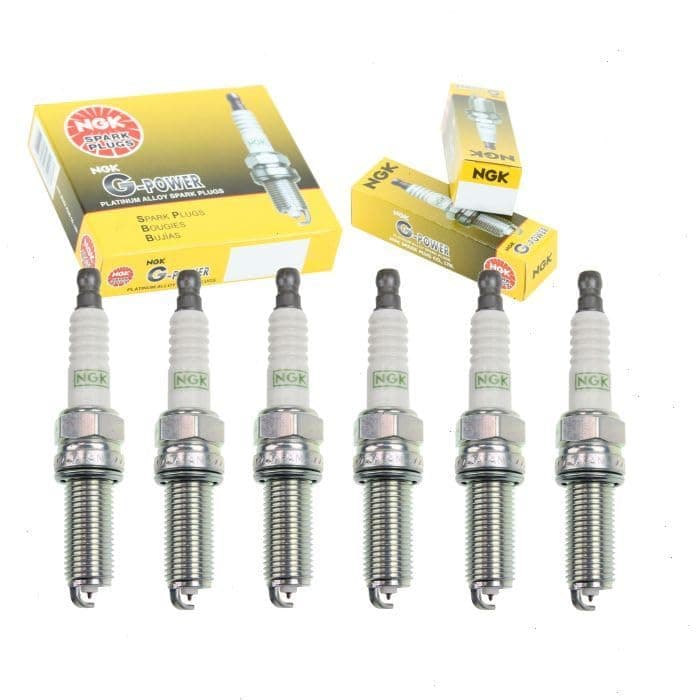 6 pc NGK G-Power Spark Plugs compatible with Jeep Wrangler 3.6L V6 2012-2018