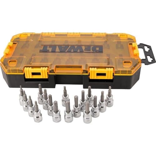 DEWALT Drive Bit Socket Set, 3/8" Drive, SAE/Metric, 17-Piece (DWMT73806)
