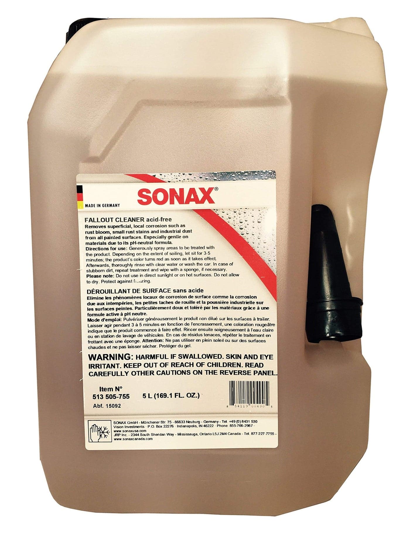 Sonax (513505) Fallout Cleaner - 169.1 fl. oz.