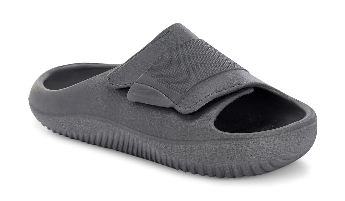 AFROJACK Men's Classic Slide Slippers (Grey, UK Footwear Size System, Adult, Men, Numeric, Medium, 7)