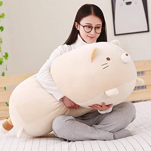 ERDAO Big Cat Plush PillowLarge Fat Cats Stuffed Animals Toy Doll for GirlsBed354 inches