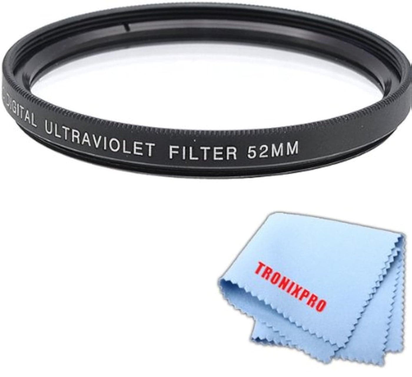 Tronixpro 52mm Pro Series High Resolution Digital Ultraviolet UV Protection Filter + Tronixpro Microfiber Cloth
