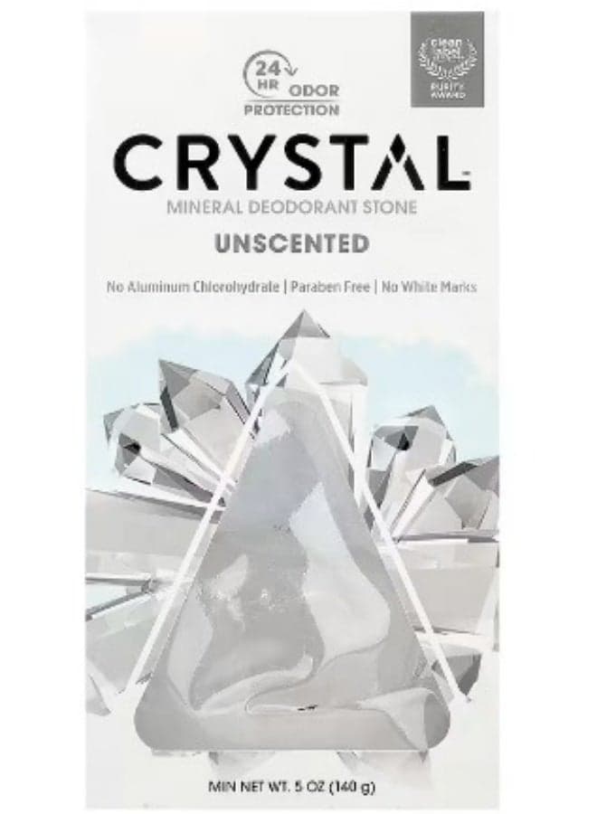 CRYSTAL, Mineral Deodorant Stone, Unscented, 5 oz (140 g)