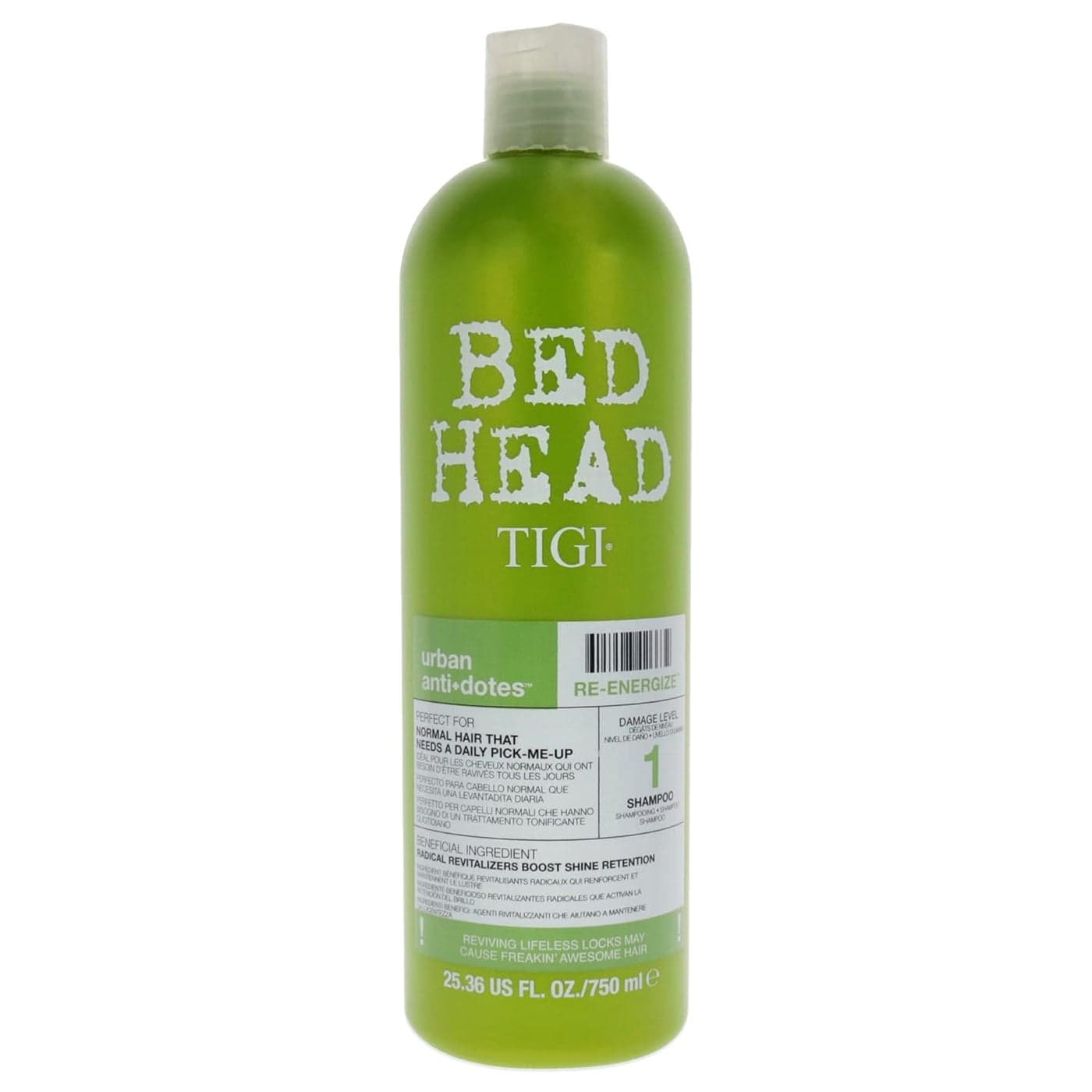 Tigi Bed Head Urban Antidotes ReEnergize Shampoo 2536 Ounce