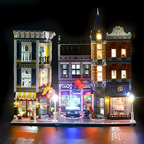 GEAMENT Upgraded Version LED Light Kit for Creator Expert Assembly Square Compatible with Lego 10255 Building Set Model Set Not Included