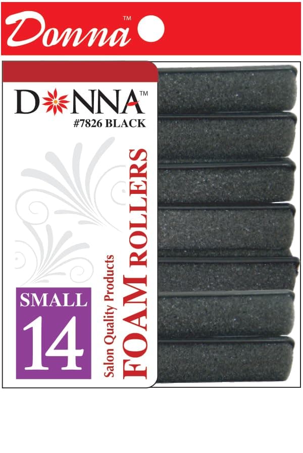 DONNA Foam Hair Rollers Curlers with Hair Clips for Heatless Hairdressing Styling 58 D SMALL