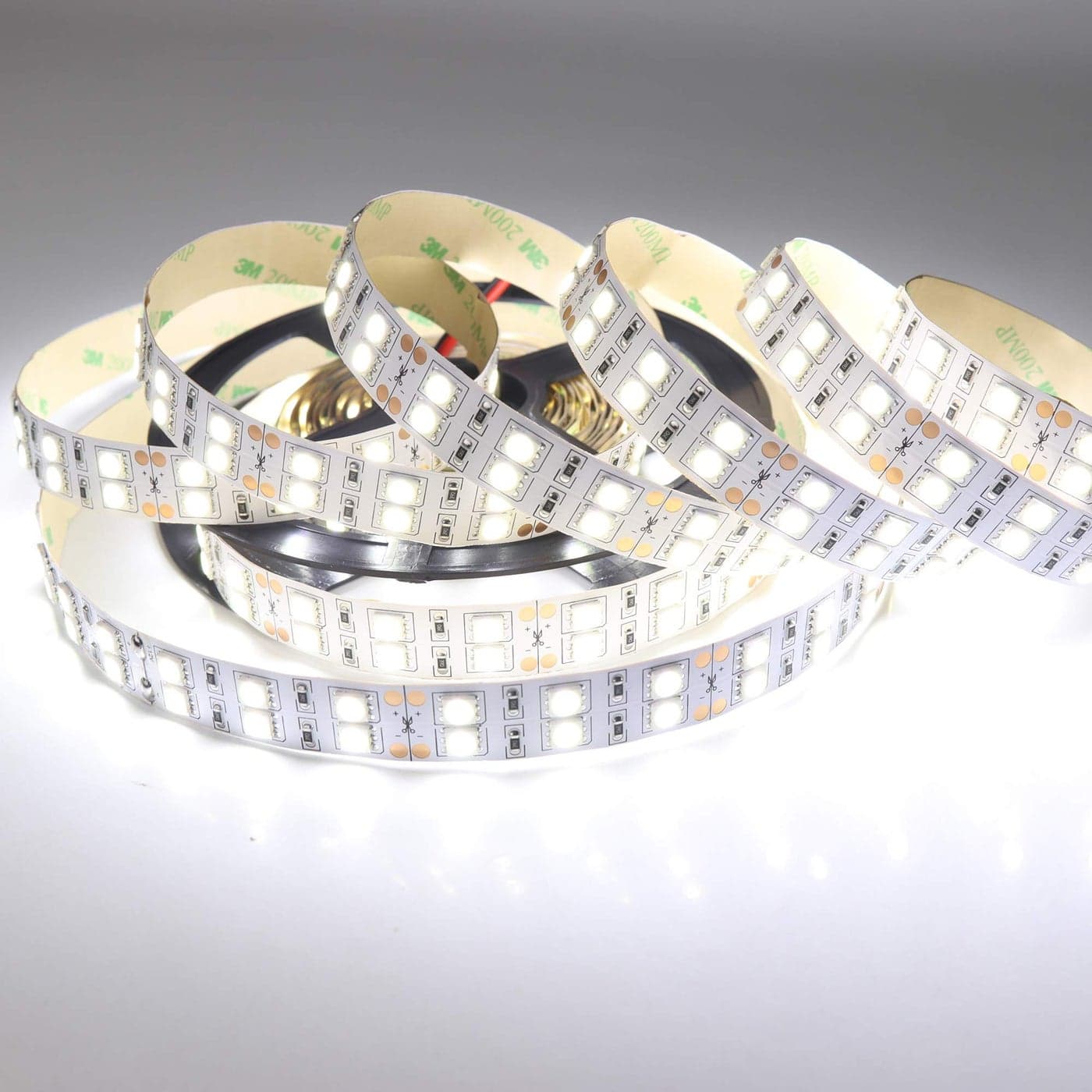 LEDENET LED Strip Lights Daylight White 6500K SMD 5050 Double Row 600LEDs DC 12V Cold White Dimmable Flexible LED Tape Lights 164Ft NonWaterproof for Bedroom Kitchen Under Cabinet