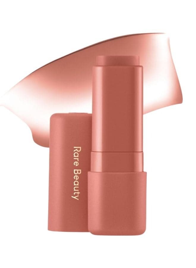 Rare Beauty Find Comfort Lip Butter Balm + Overnight Mask with Hyaluronic Acid – Loved Tea Rose (Subtle Vanilla Scent) Nourishing Hydrating Lip Treatment, 0.14 oz / 4 g