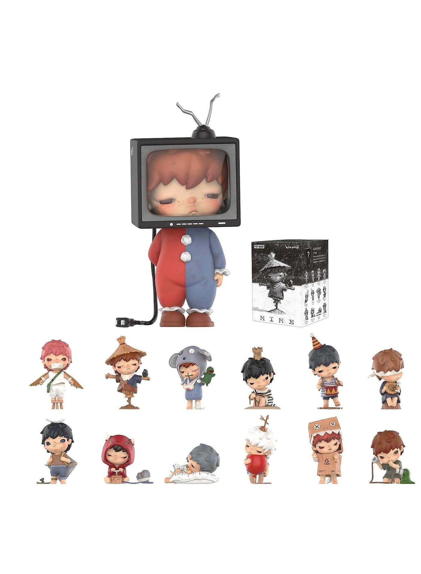 Pantomime series character models, blind box character models, random design action figure models collectible toys home decoration, suitable for girls and boys holiday birthday gifts, single box