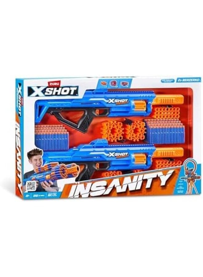 X-Shot Insanity Berzerko 8 Shot 2pk (96 Darts) XS-36617