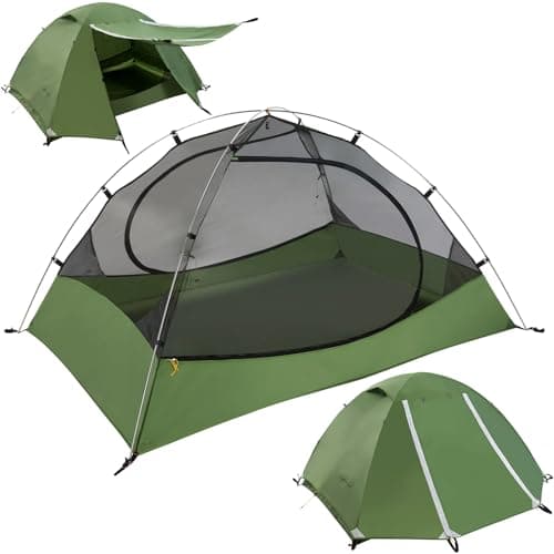 Clostnature Polaris Lightweight Backpacking Tent - 3 Person Ultralight Waterproof Camping Tent, 3 Season Large Size Easy Setup Tent for Family, Outdoor, Hiking and Mountaineering