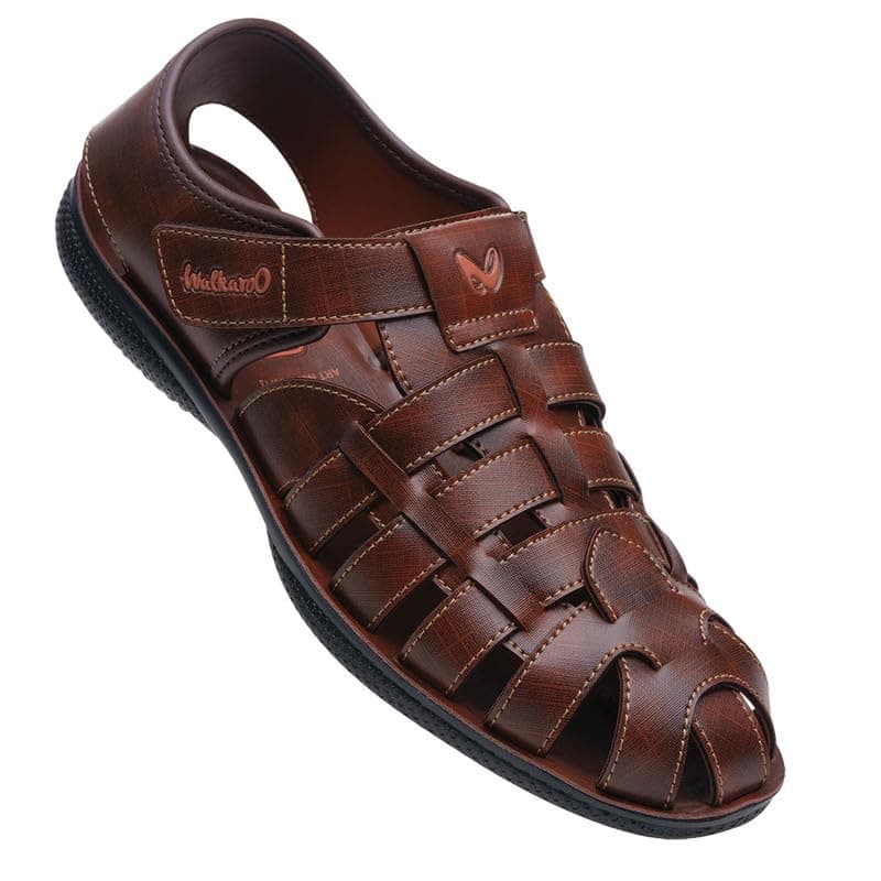WALKAROO WG5713 Mens Sandals for dailywear and regular use for Indoor & Outdoor - Brown