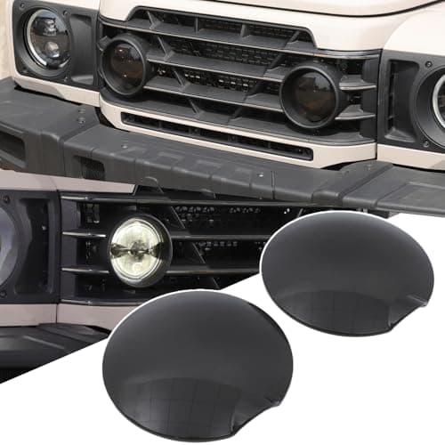 Bekantogy 2PCS Front Fog Light Cover Compatible with INEOS Grenadier 20222025 Smoked Black Front Fog Light Cover Protective Frame Cover Exterior Accessories