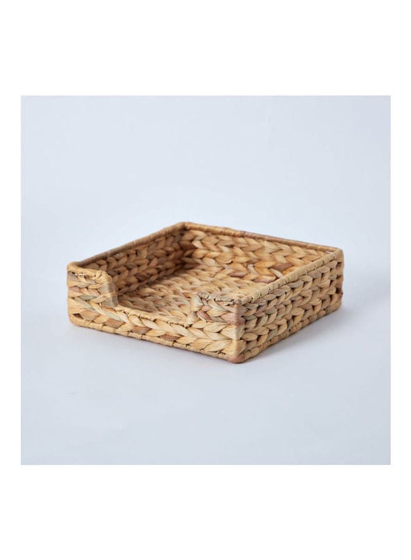 Natura Water Hyacinth Kitchen Organiser Beige 23x23x7cm