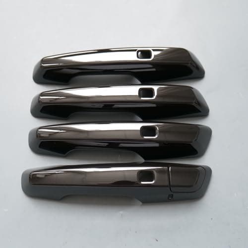 ZiWen Chrome Gloss Black Carbon Fiber Sport Door Handle Cover Trim for Chevy Traverse Equinox Blazer EV 2025 2026 Prologue Gloss Black