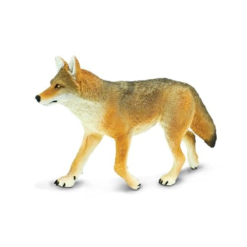 Safari Ltd Coyote Toy Figurine Detailed 65 Plastic Model Figure Fun Educational Play Toy for Boys Girls Kids Ages 1