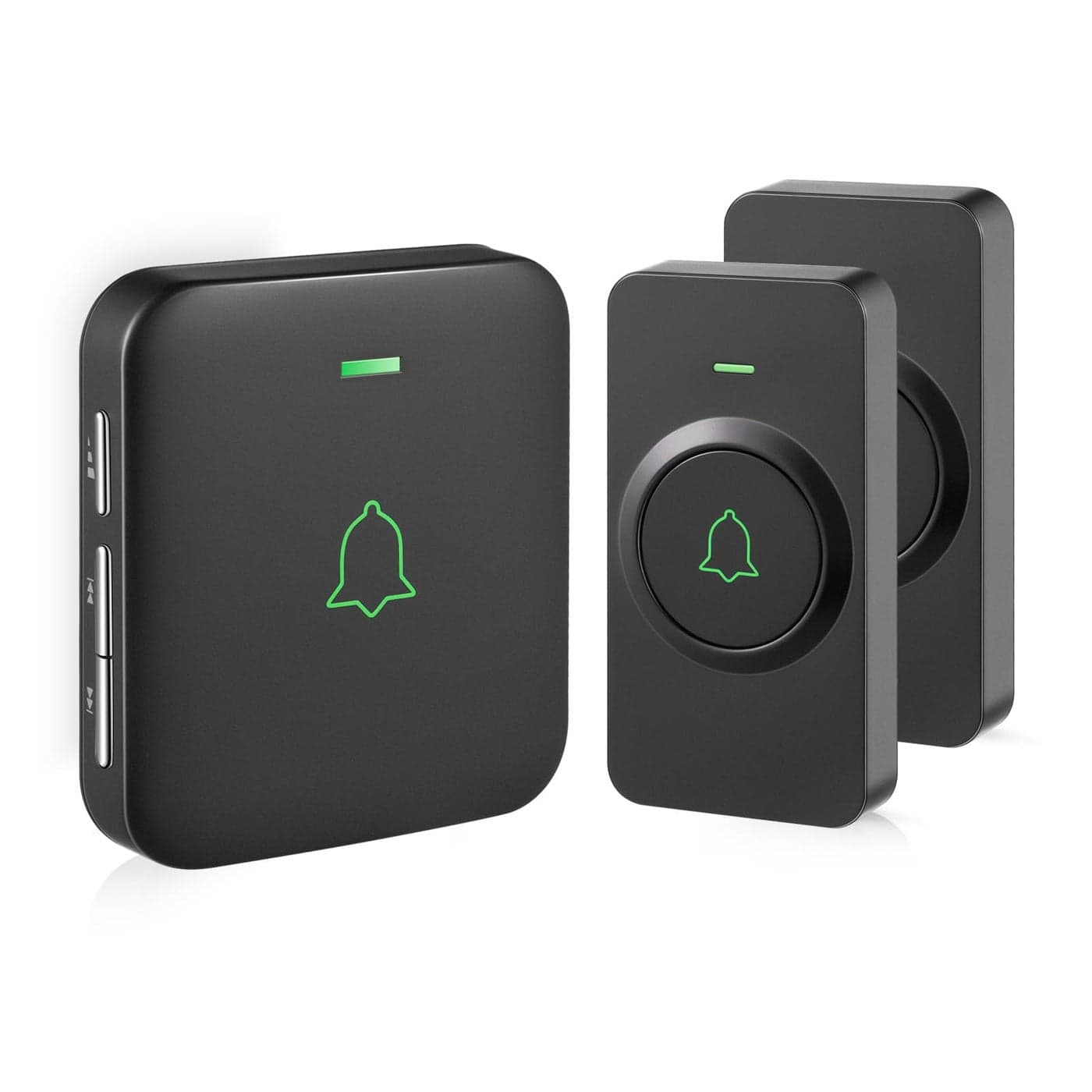 AVANTEK Wireless Door Bell, CB-21 Mini Waterproof Wireless Doorbell Operating at Over 1000 Feet, 2 Remote Buttons Can Have Different Tones, 52 Melodies, CD Quality Sound and LED Flash