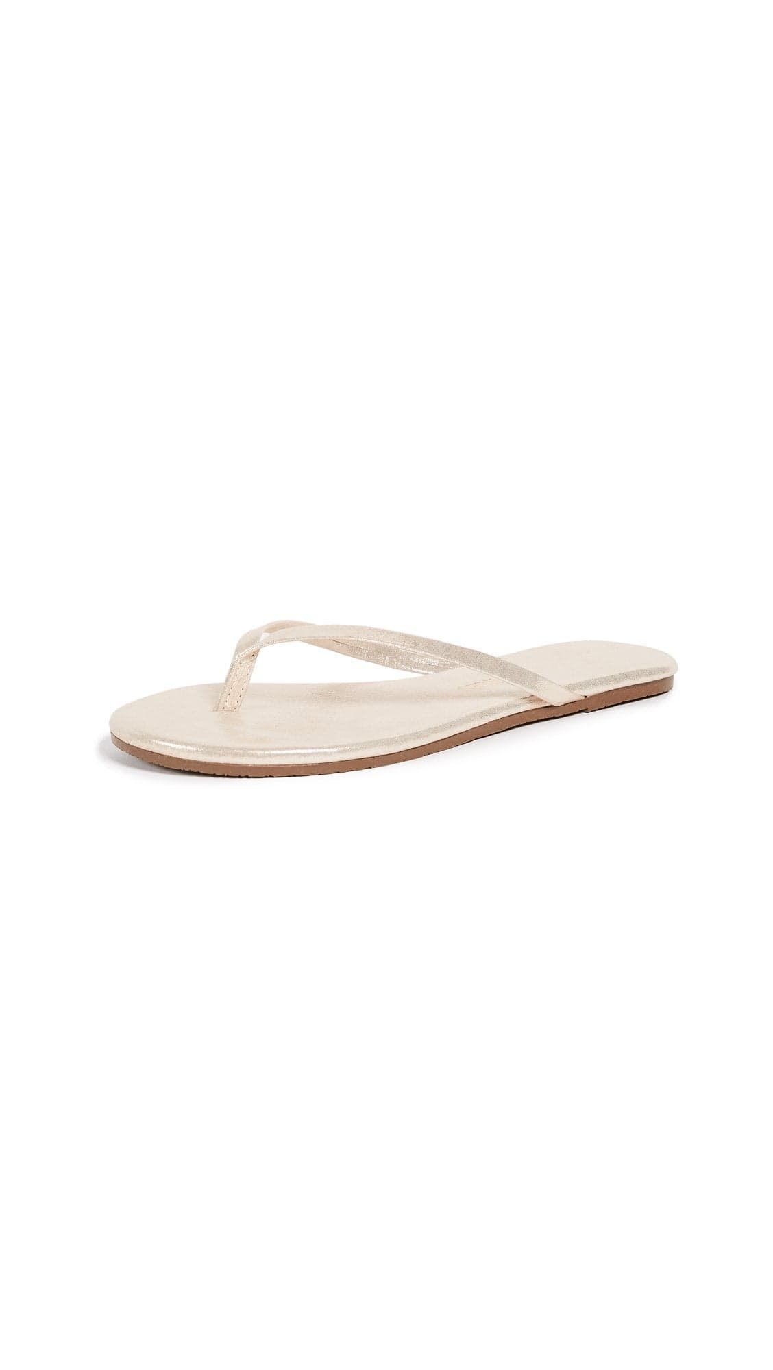 TKEES Women's Glitters Flip Flops, Pink Pearl, 7 Medium US