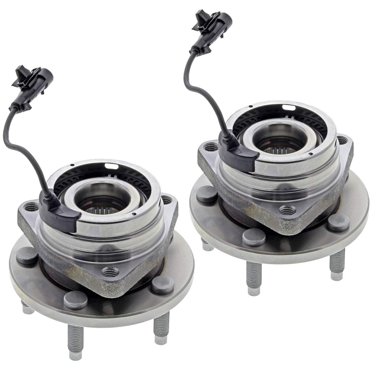 AUQDD 2PCS 513214 5 LugsFor 4Wheel ABS Only Front Wheel Hub and Bearing Assembly Compatible With 0810 Chevy Cobalt 20L L4 HHR 0412 Malibu 0510 Pontiac G6 0709 Saturn Aura