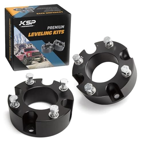KSP 3" Tundra Front Leveling Lift Kits, 3 inch Front Strut Spacers Lift Kit for Toyota Tundra 2007-2026 Sequoia 2007-2026 2WD 2X2 4WD 4X4, 3in Suspension Level Kit (Pack of 2PCS Aluminum Lift Spacers)
