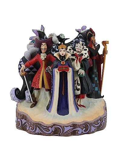 Enesco Disney Traditions by Jim Shore Villians Carved by Heart Figurine 94 Inch Multicolor