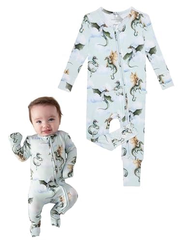 Posh Peanut Convertible Baby Sleepers Boys Footless Baby Pajamas with 2 Way Zipper for Easy Diaper Changes Percy 69 Months