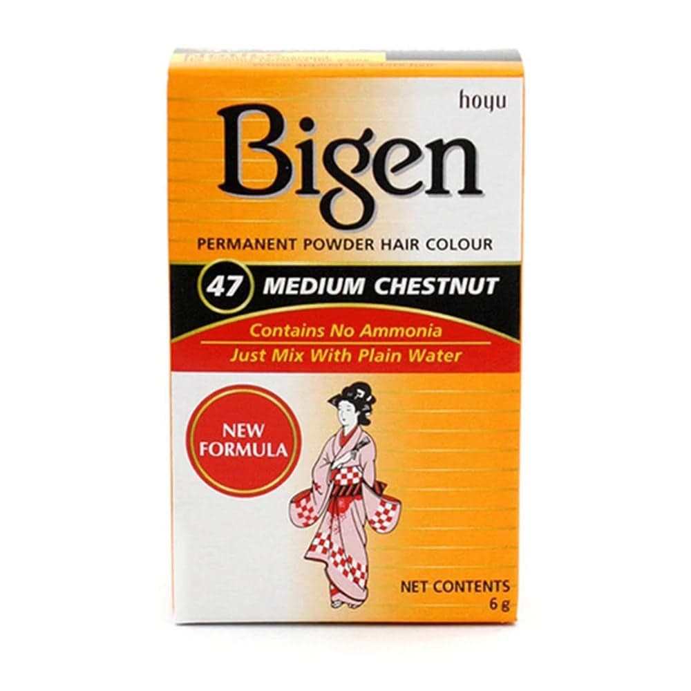 Bigen Permanent Powder Hair Colour No 47 Medium Chestnut