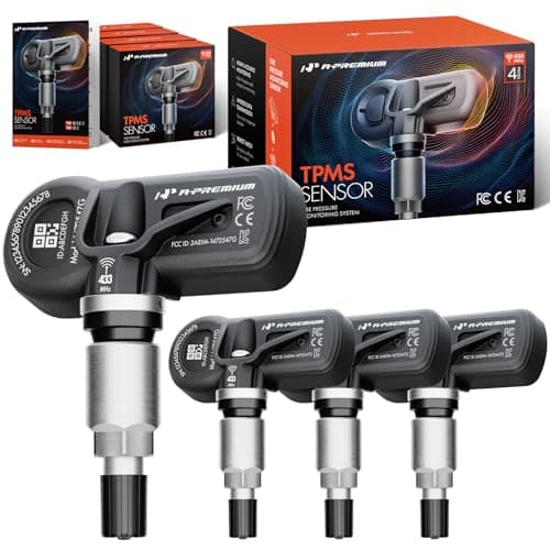 A-Premium 4PCS Pre-Programmed TPMS Sensor Tire Pressure Monitoring Sensor - Compatible with BMW 228i, 230i xDrive, 235i, 330i, 420i, 440i, i3, i5, i8, M2, M4, X1, X2, X5, X6 & Mini Cooper - 433MHz