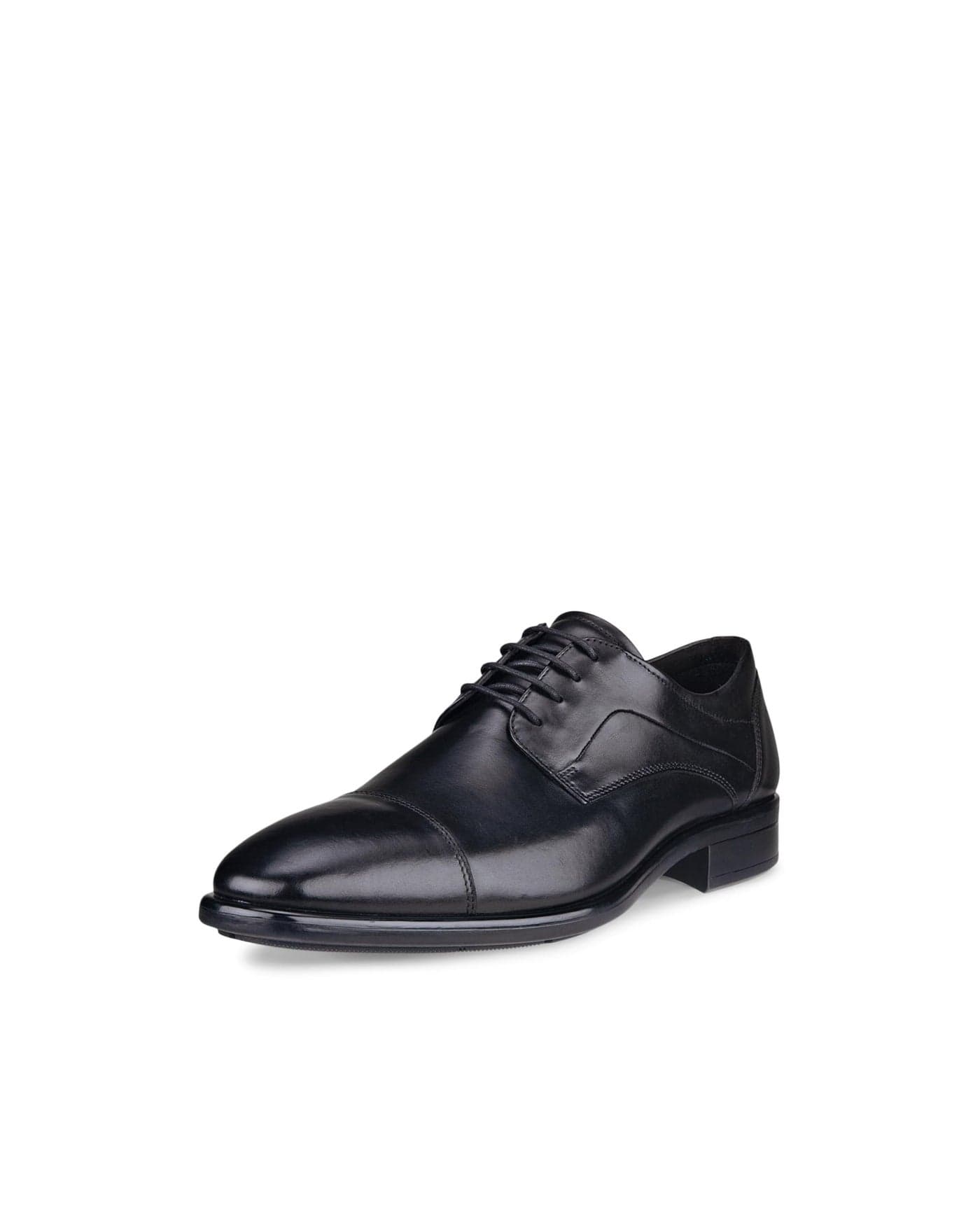 ECCO Men's CITYTRAY Cap Toe Tie Oxford, BLACK, 12 US medium