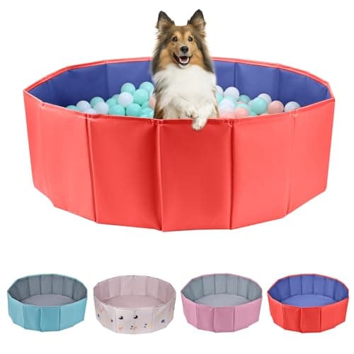 Dog Ball Pit Foldable Ball Pit for Dog Balls Pit for Dogs Balls Pit for All Types of Dogs Suitable for Indoor and Outdoor Activities 3346inches in DiameterNo Ball Included