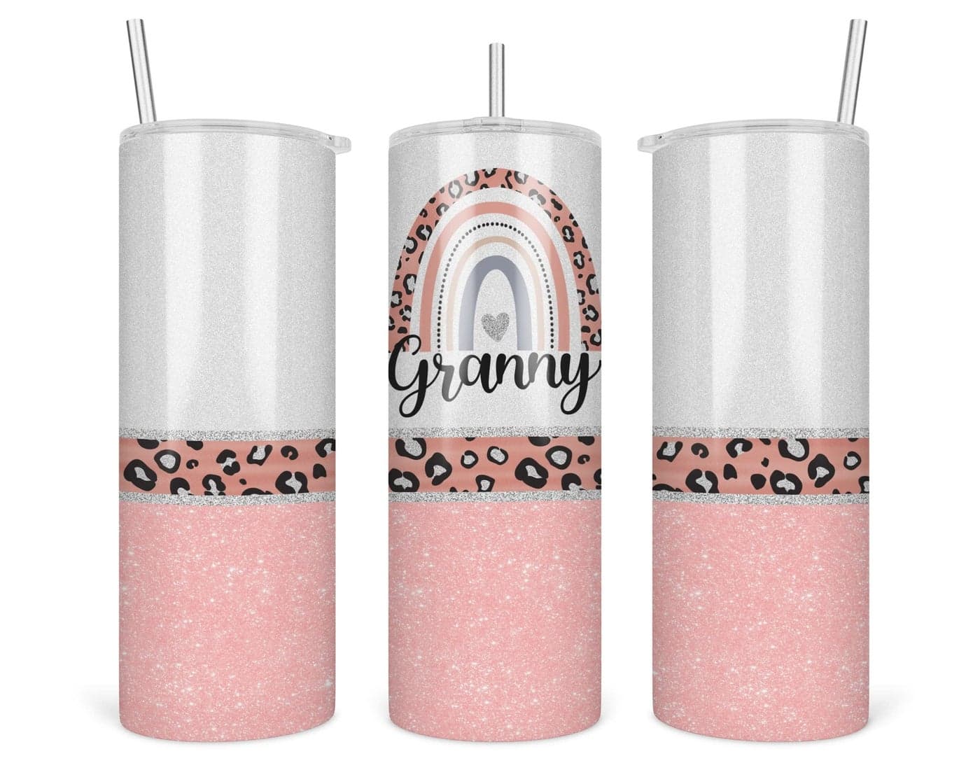 Leopard Granny Tumbler Granny Rainbow Tumbler Mothers Day Gifts Granny Leopard Rainbow Granny Travel Cup Tumbler With Straw And Lid 20 Oz Insulated Stainless Steel
