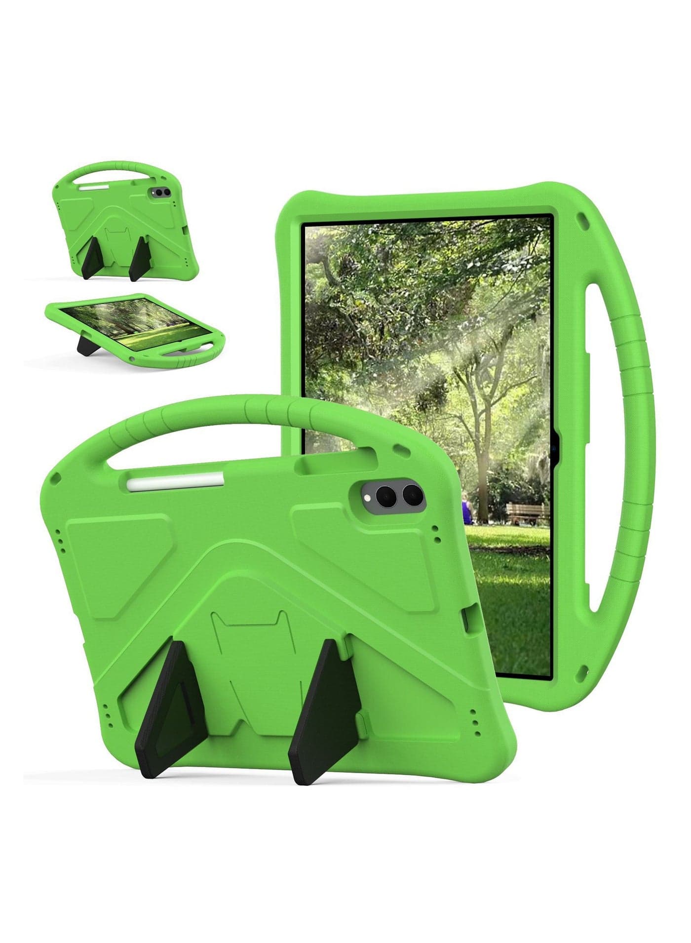 Compatible with 2025 Samsung Tab S11 Ultra 14.6-inch Child-Friendly Handheld Stand Shockproof Tablet Case Full-Coverage Protection EVA Material