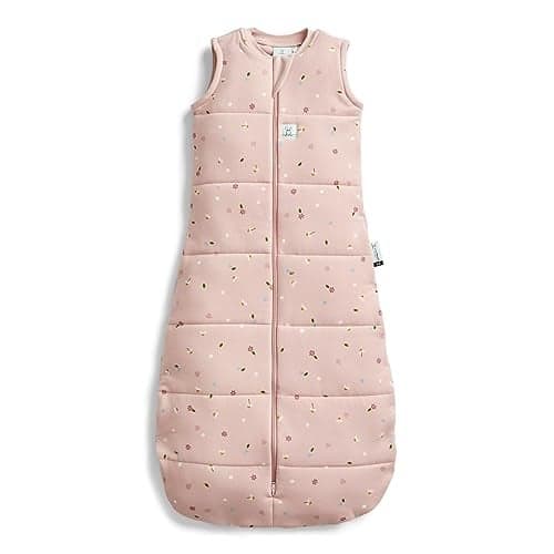 ergoPouch 10 Tog Jersey Sleeping Bag ArmsOut Baby Sleep Sack Ideal Transition from Swaddling Slim Fit Keeps Baby Secure Comfortable Soft Breathable Fabric 824 Months Daisies