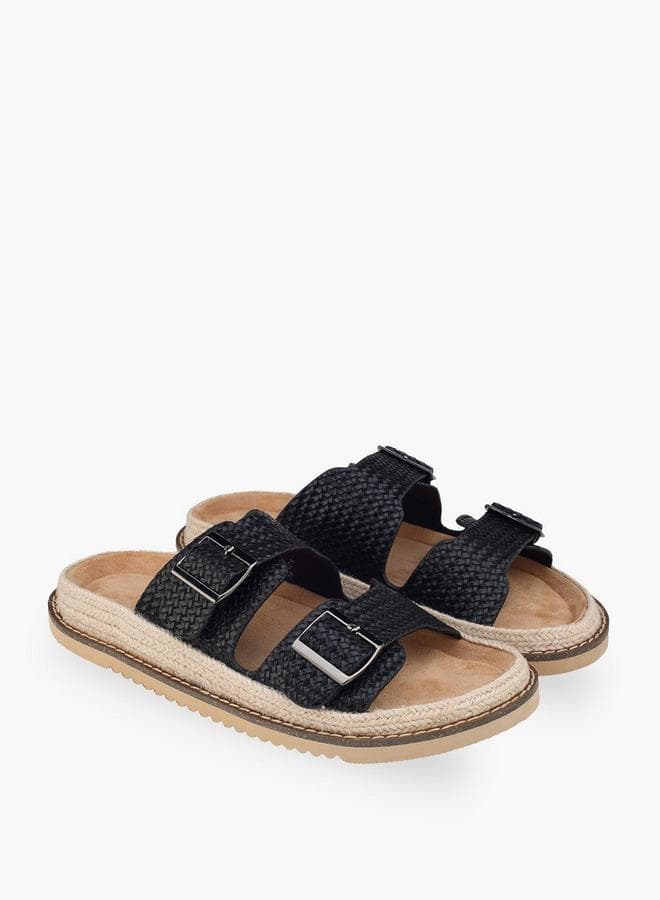 Women Buckle Detail Espadrilles — 40