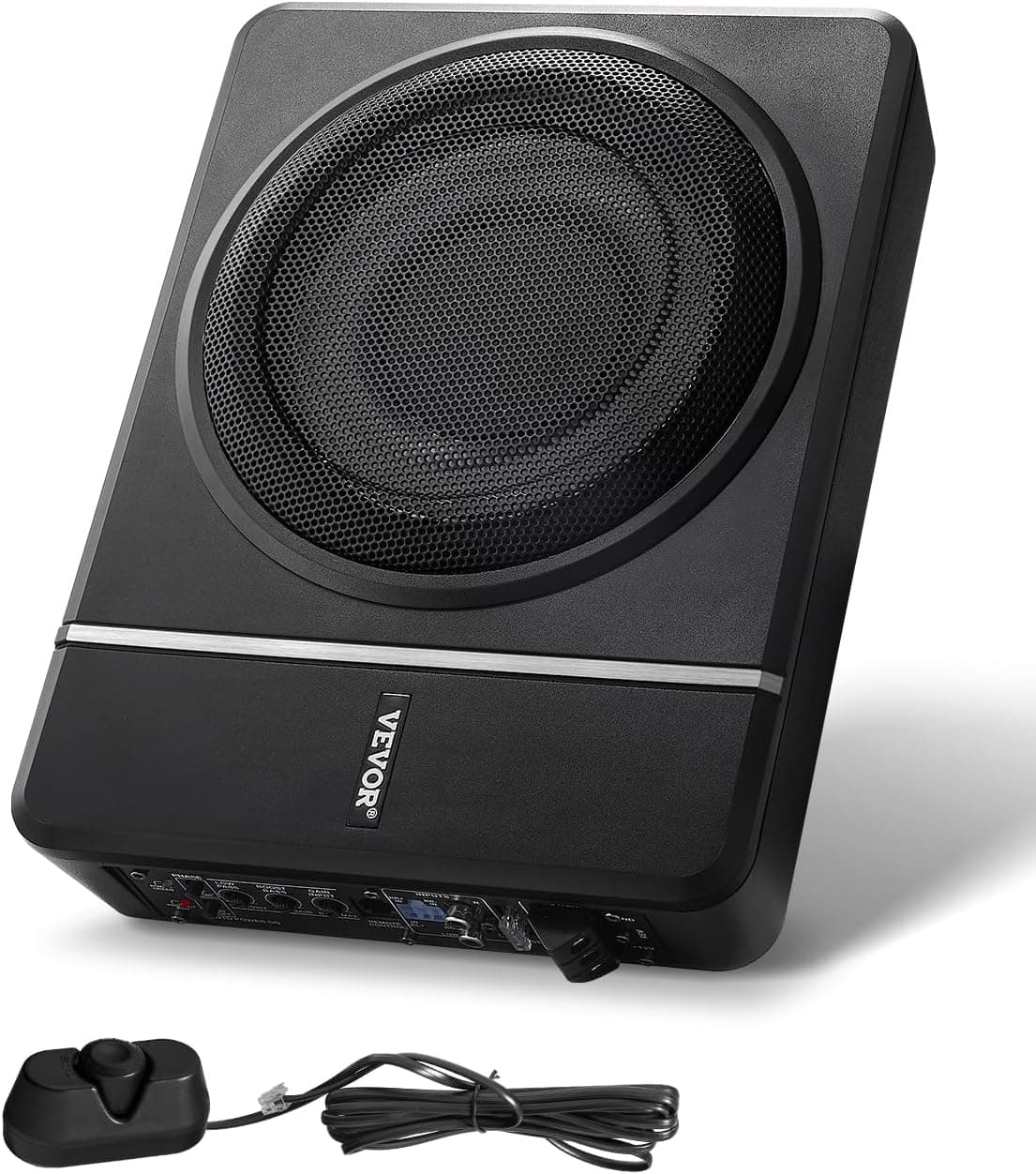 VEVOR 8" 240W Underseat Car Subwoofer with Built-in Amplifier