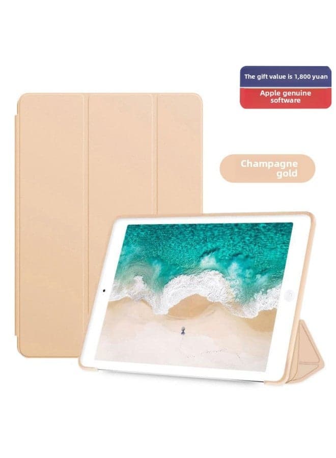 Tablet Air3 Silicone 12.9 Computer Pro11 Case 9.7 With Pen Slot Mini Ipad Protective Case Without Pen Slot-Color:Champagne Gold-Applicable Model:pro2020 Full Screen 11 Inch