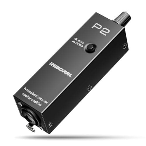 Riworal battey powered Portable Personal Amplifier Analog Headphone Amplifier Stereo Headphone Earphone Amp Volume Control Audio Booster with XLR and TRS Input 35mm Output Jack