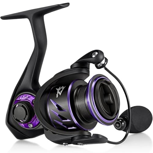 Piscifun Viper X Spinning Reel Ultralight 621 High Speed Spinning Fishing Reel 101BB Carbon Fiber 33 LB Max Drag 1000 Serie Purple