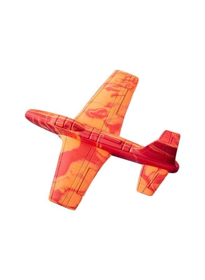 EVA Foam Outdoor Kids Throwing Aircraft Toy with Soft Swing Stunt Features Parent-Child Interaction - Camouflage Yellow ST2004