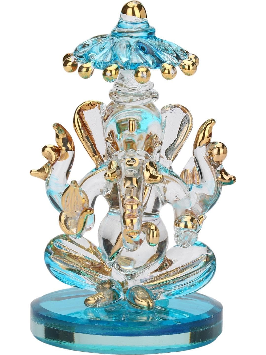 Somil Crystal Glass Decorative Showpiece for Home & Office Decor – Elegant Tabletop Figurine, Ideal Gift for Housewarming, Anniversary, Birthday, Living Room Pack of 1
