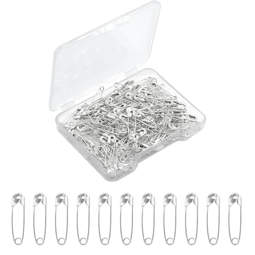 120 Pcs Small Safety Pins Silvery075Inch19mm Silvery Safety Pins for Clothes Metal Tiny Clothes Pin Rust Resistant Mini Safety Pin for Art CraftingSewingJewelry Making