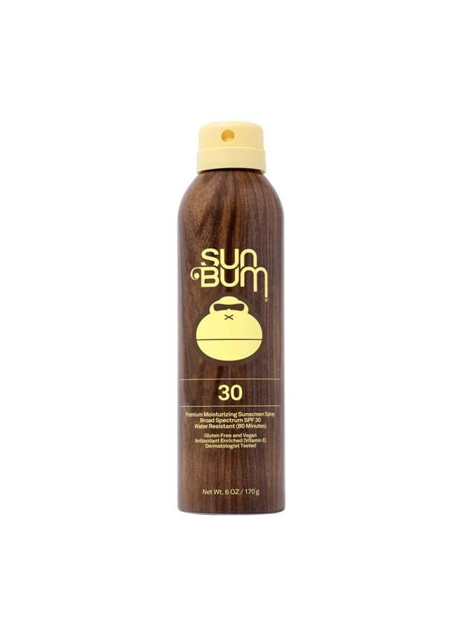 Original SPF 30 Sunscreen Body Spray | Broad Spectrum Moisturizing Sunblock with Vitamin E | Hawaii 104 Act Compliant (Octinoxate & Oxybenzone Free) | 6 oz