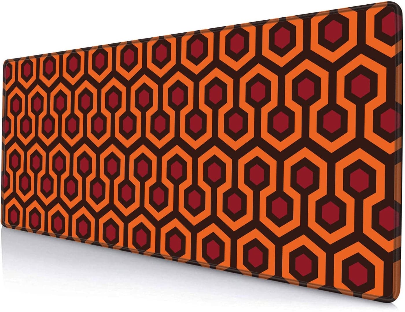SANWUMIAN Gaming Mouse Pad, XXL Extended Computer Keyboard Long Mouse Mat, Large Desk Pad for Office Laptop, Non-Slip Rubber Base with Stitched Edge Mousepad, 31.5X11.8 inch Overlook Hotel Pattern